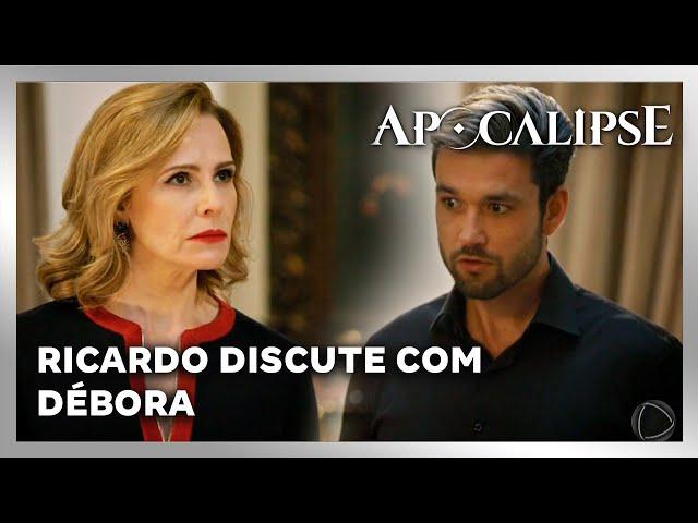 NOVELA APOCALIPSE: Ricardo discute com Débora por causa do Luca