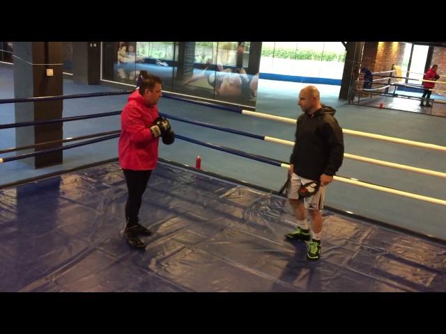 Boxing technique with coach Evgeni Vasilev