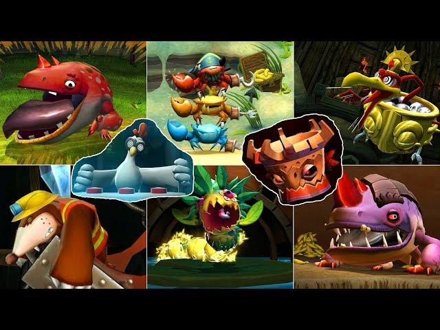 Donkey Kong Country Returns - All Bosses | [No Damage] | [4K]