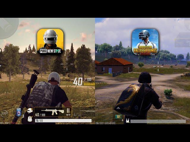 NOVO PUBG New State vs PUBG Mobile - COMPARATIVO