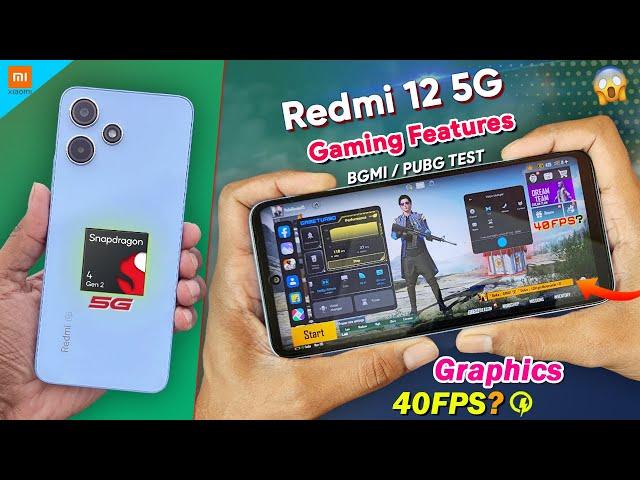 Redmi 12 5g Gaming Features Graphics Test, FPS? | Redmi 12 5g Bgmi Test | Redmi 12 5g Pubg Test