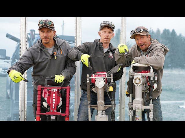 The Ultimate Fence Post Driver Shootout! US Hammer VS Rhino VS Redidriver