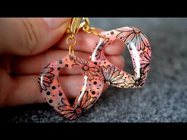 easy chamomile polymer clay earrings tutorial. DIY jewelry