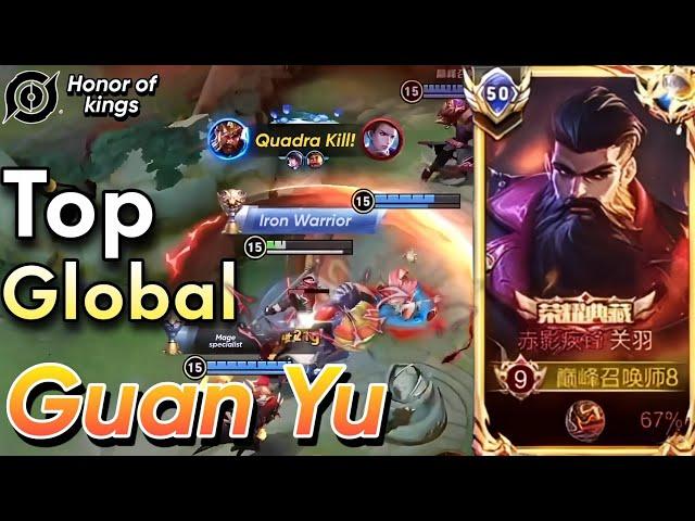 Honor of kings : Top Global Guan Yu Gameplay
