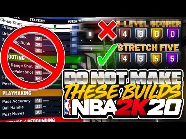 THESE BUILDS WILL RUIN YOUR LIFE! DO NOT MAKE THESE NBA 2K20 “BEST” PLAYER BUILDS & ARCHETYPES TIPS