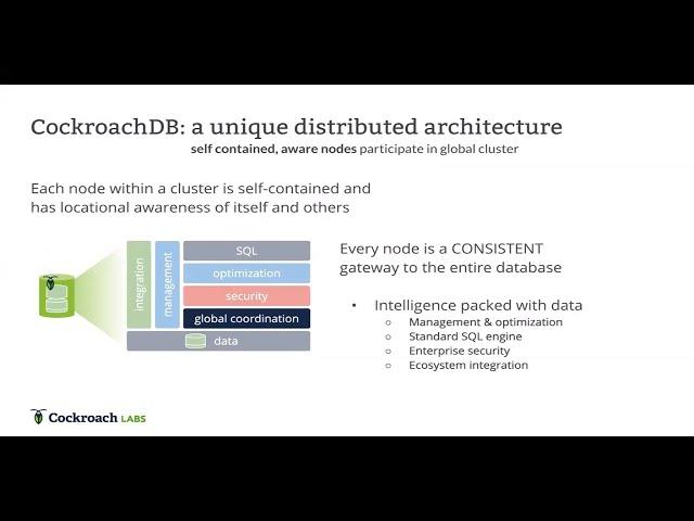 The architecture of a Geo-Distributed SQL Database