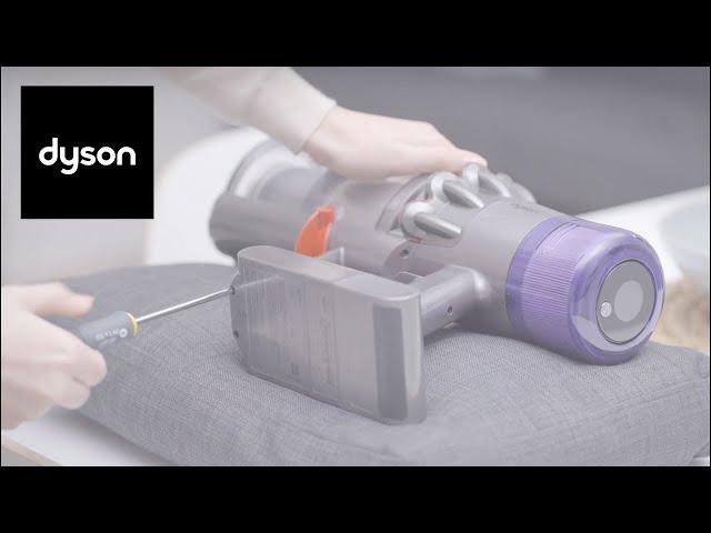 How to replace the battery on your Dyson V10 or V11™ cordless vacuum.