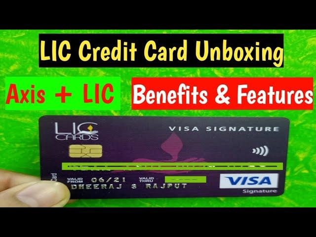 LIC credit card Unboxing | axis lic credit card Un boxing | visa signature lic axis credit card