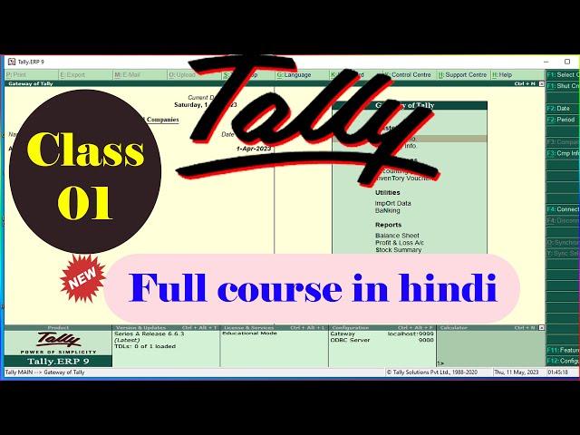 tally full course in hindi playlist 2023 | tally tutorial in hindi  | tally full course in hindi