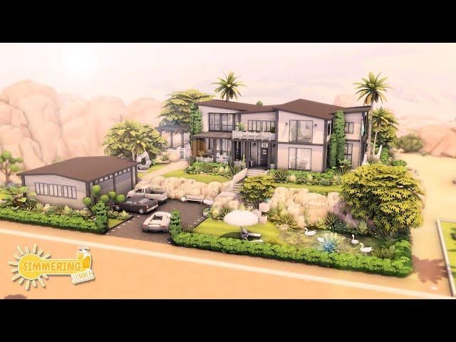 Large Modern Home// Pack Restricted // #simmeringsummersavefile // The Sims 4: Speed Build // No CC