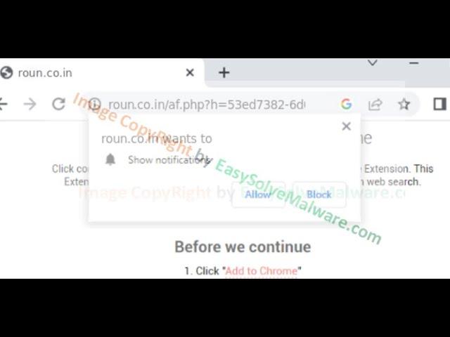 How to Remove Roun.co.in Phishing Pop-up Notifications?