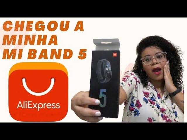 MINHA MI BAND 5 CHEGOU!!!! #Versão Global #Aliexpress