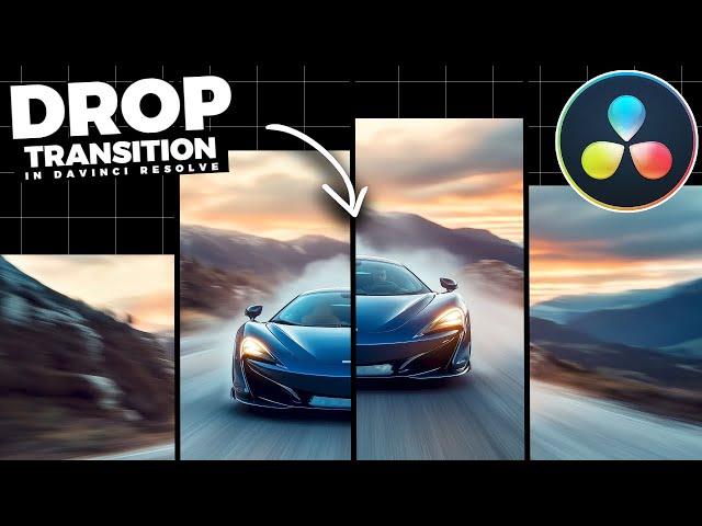Vertical MUSIC DROP Transition In Davinci Resolve