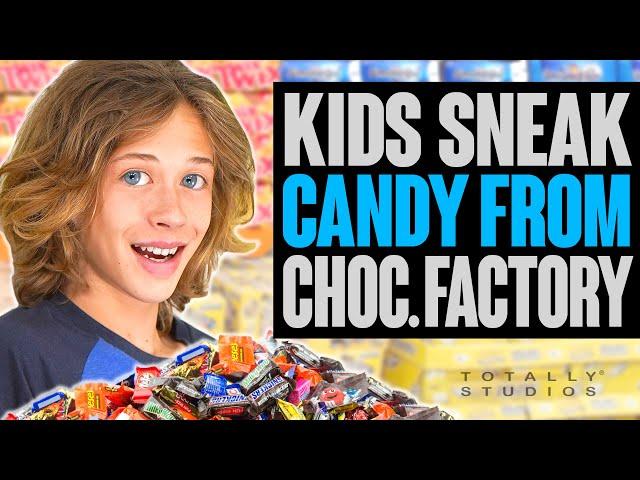 Kids SNEAK CANDY on a Plane from a Chocolate Factory. Do they get in TROUBLE for it?