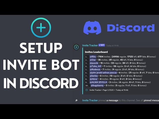 How to setup invite tracker bot in discord (2024)