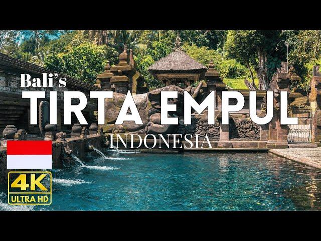 Exploring Tirta Empul - Bali's Ancient Holy Spring Temple - Walking Tour 4K