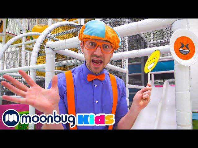 Blippi Visita um Playground Coberto (Live, Love, Play) | 1 HORA @BlippiPortugues | Moonbug Kids