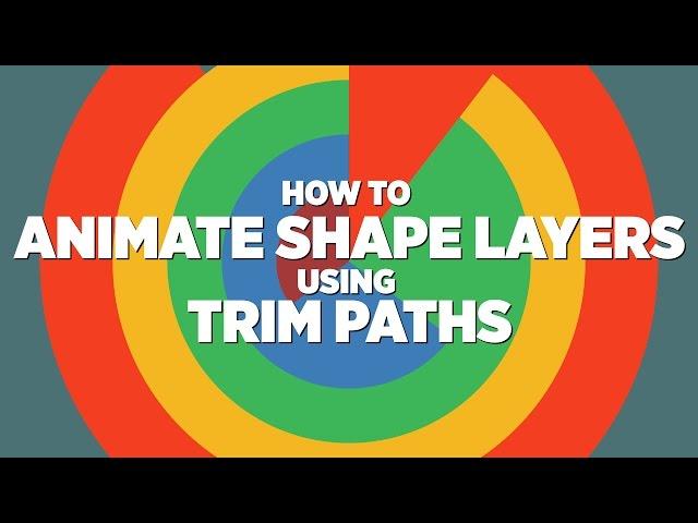 Animate Shape Layers with TRIM PATHS | Adobe After Effects Tutorial