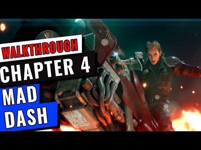 Mad Dash Final Fantasy 7 (FFVII) Remake Walkthrough | Chapter 4 | GameClubz