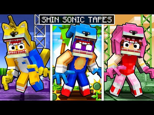 MINECRAFT... MAS TEMOS RAÇAS DIFERENTES do SHIN SONIC TAPES!!