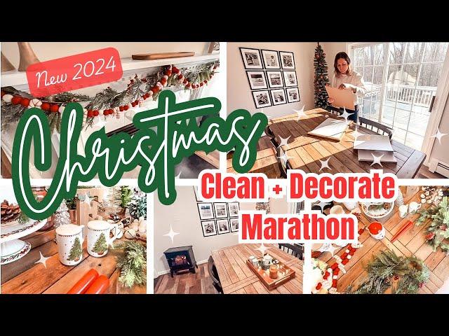 2024 CHRISTMAS CLEAN + DECORATE MINI MARATHON | CLEANING AND HOLIDAY INSPIRATION