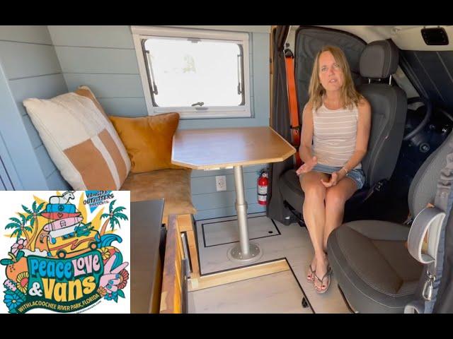 DIY off grid Camper Van full tour. See why this tiny home won BEST IN SHOW at Peace Love and Vans