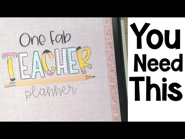 Inside my One Fab Digital Teacher Planner