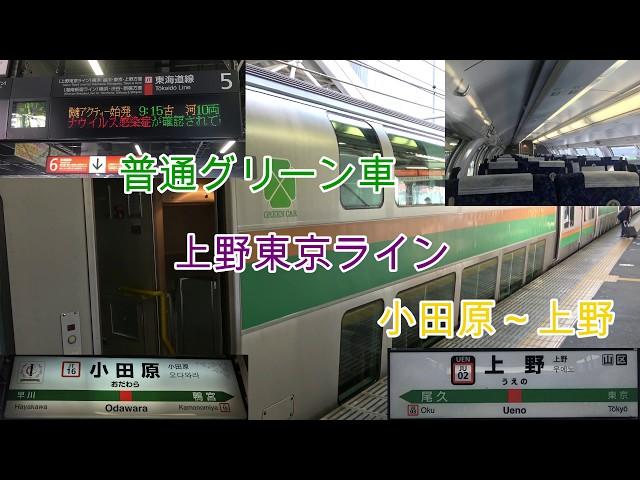 【Ueno Tokyo Line】上野東京ライン 　小田原～上野　グリーン車2階車窓