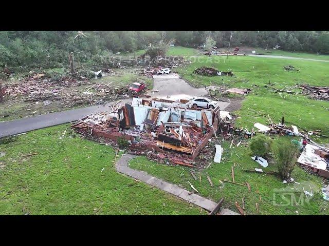 5-27-2024 Charleston, KY Significant tornado damage drone first light.mp4