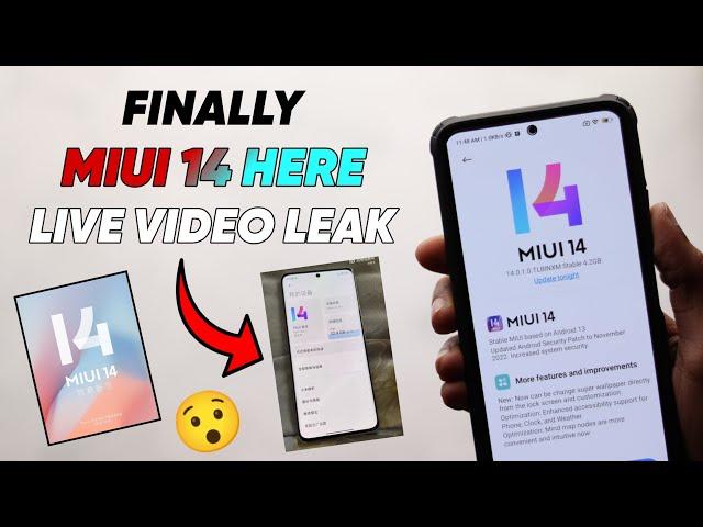 MIUI 14  VIDEO LEAK LIVE - MIUI 14.0.2.0 ANDROID 13 UPDATE