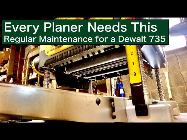 Every Planer Needs This | Regular Maintenance for a Dewalt 735