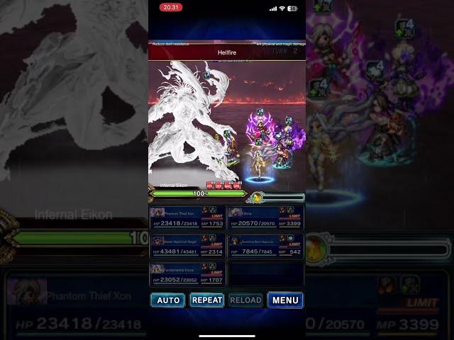 FFBE Rosfield Boss Dark | 5 Units | 4 Turn | Full Score [FF16 World Visions]