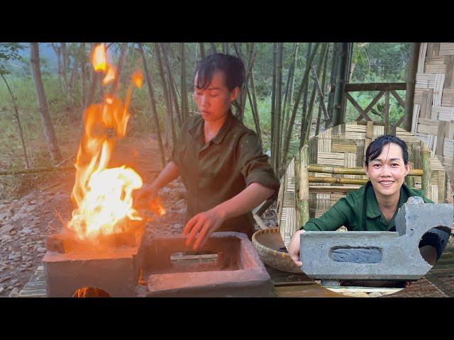 1 Year Of Living Alone In The Forest,How To A Stove, Cooking