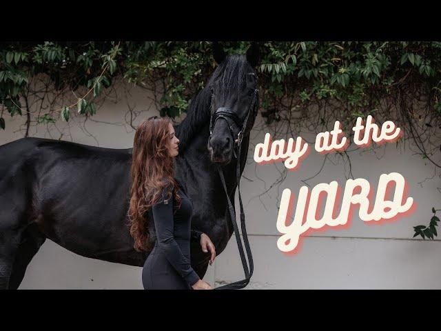 DAY AT THE YARD + RIDING GEE