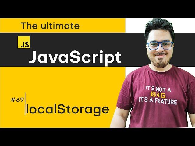 localStorage & related methods | JavaScript Tutorial in Hindi #69