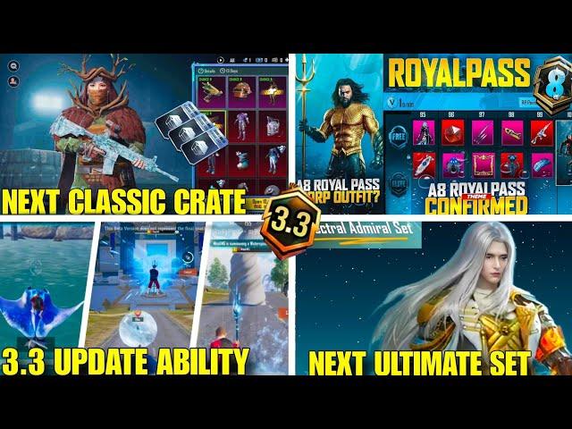  Next Classic Crate Bgmi | 3.3 Update New features | A8 Royal Pass Bgmi | 3.3 Update Ultimate Set