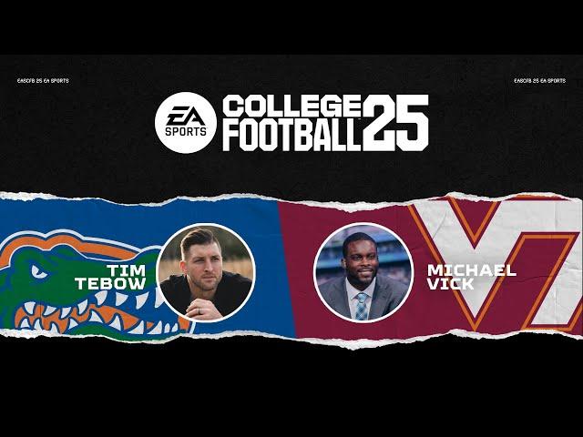 College Football 25 Gameplay | Mike Vick vs Tim Tebow