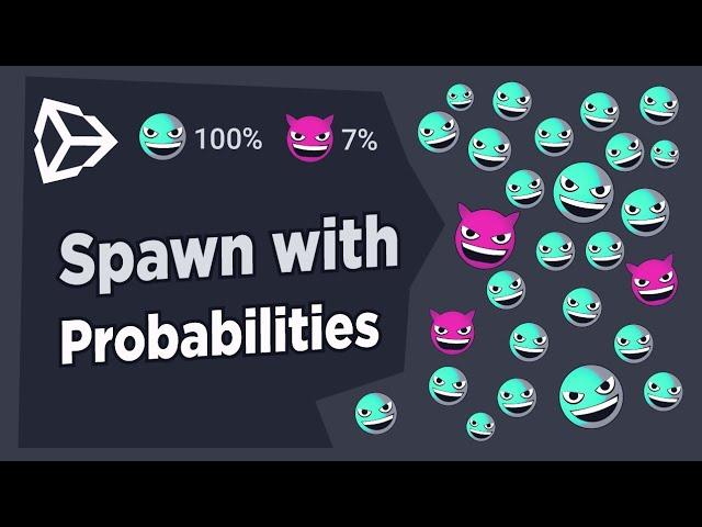 Random spawner with probabilities - Unity tutorial