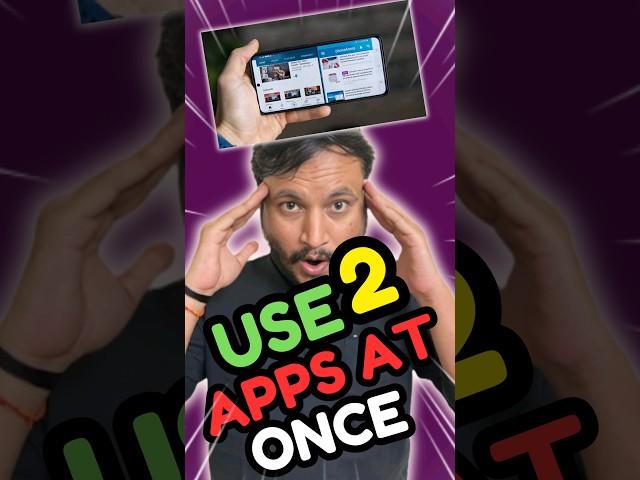 How to use two apps in android | Split Screen #shorts