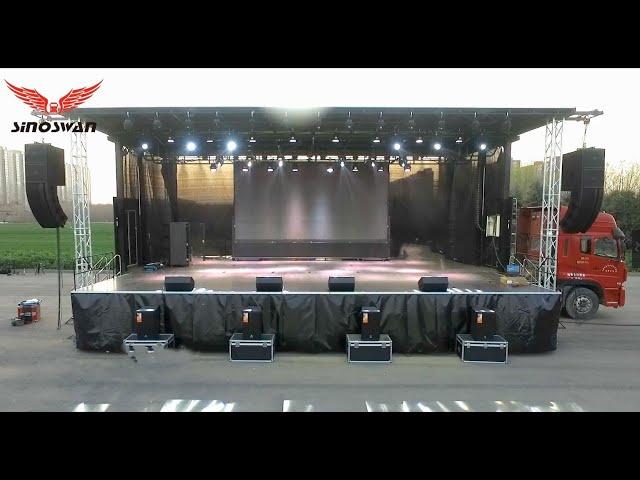 Mobile Concert Stage Setup-SINOSWAN Gospel Truck for Church Crusade,Evangelism, Minister Mission