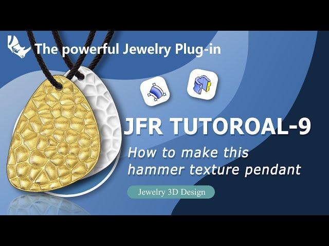 How to make this hammer texture pendant in Rhino JFR? - 3D Jewelry Design | CAD | Gold | Matrix