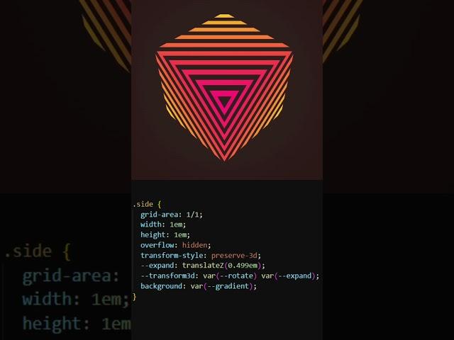"Colorful 3D Cube CSS Animation Tutorial | Simple & Fun!" #coding