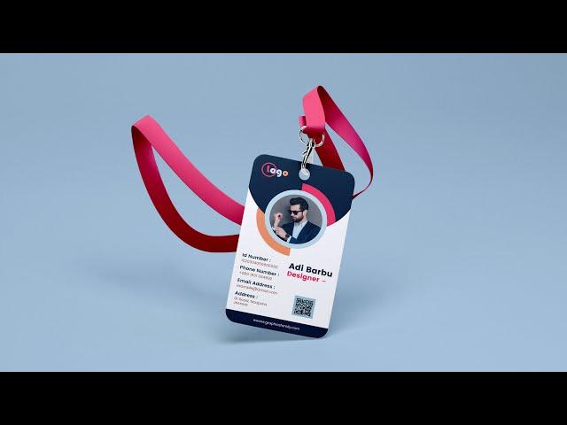 Employee Id Card Design in Adobe Photoshop