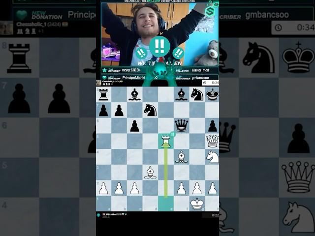 3 Consecutive Brilliant Moves With Alien Gambit 