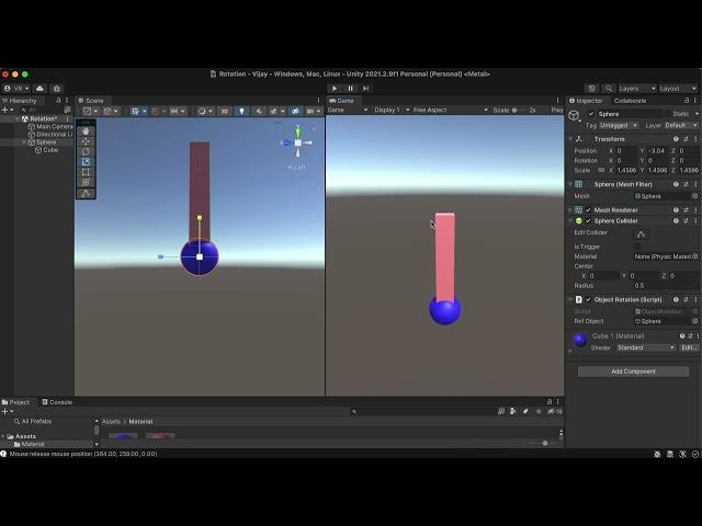 How to Rotate an Object in 360 Degree direction by touch, around XYZ axis in unity.