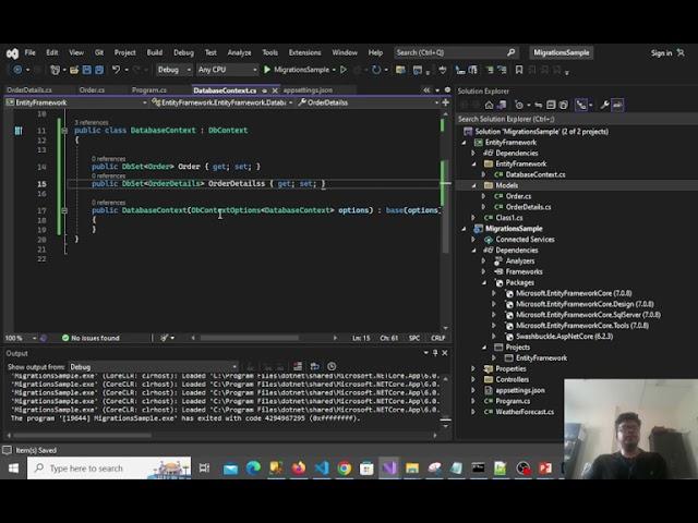 Entity Framework Core Code First Migrations