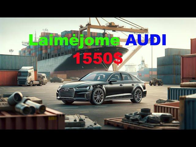 Mes laimėjome aukcione Audi A6 2013m už 1550$