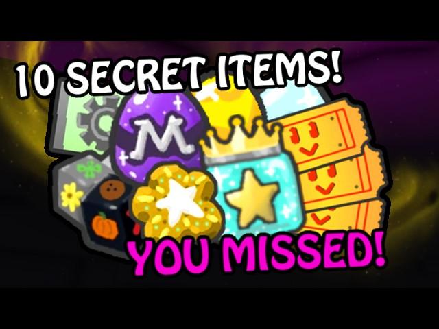 10 Secret Items YOU MISSED In Bee Swarm Simulator...