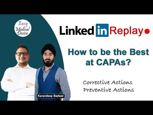 How to have the best CAPA process? (ISO 13485 - FDA QSR)