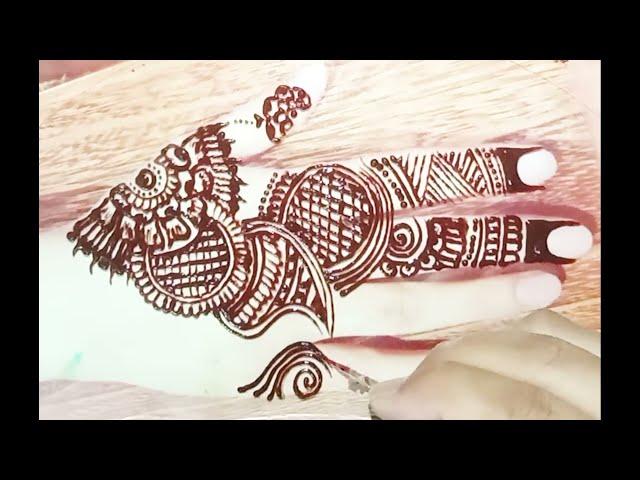 Very Easy Simple Arabic Mehndi Design Trick For Beginners sidra mehndi art Easy Mehandi Design